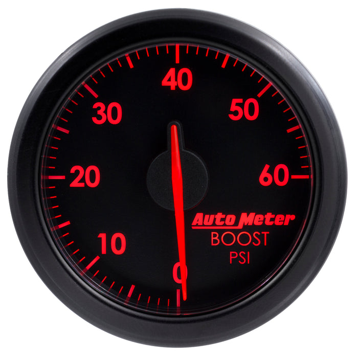 AutoMeter 9160-T 2-1/16in. BOOST; 0-60 PSI; AIRDRIVE; BLACK - Truck Part Superstore