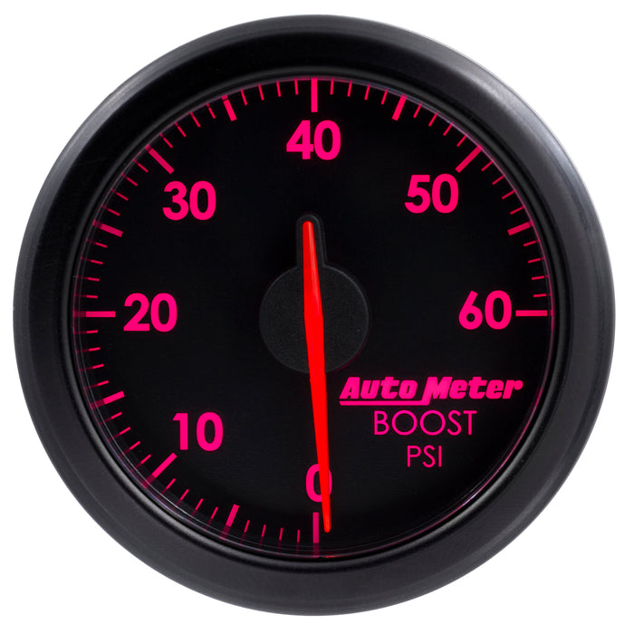 AutoMeter 9160-T 2-1/16in. BOOST; 0-60 PSI; AIRDRIVE; BLACK - Truck Part Superstore