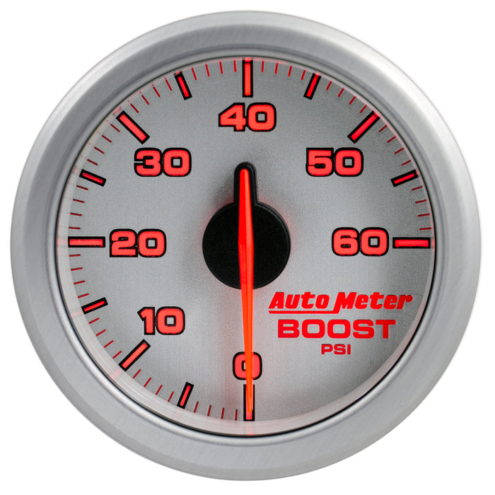 AutoMeter 9160-UL 2-1/16in. BOOST; 0-60 PSI; AIRDRIVE; SILVER - Truck Part Superstore