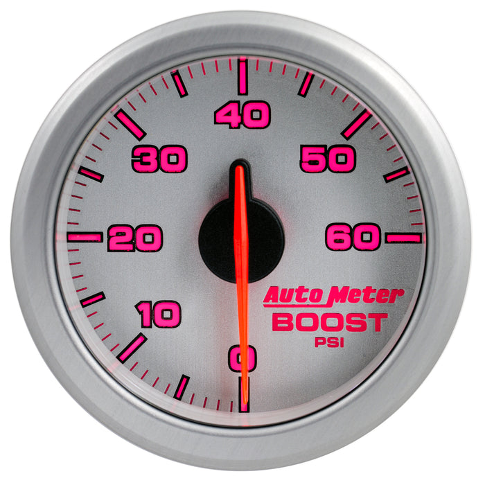 AutoMeter 9160-UL 2-1/16in. BOOST; 0-60 PSI; AIRDRIVE; SILVER - Truck Part Superstore