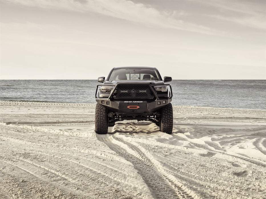 Road Armor 9161F5B Stealth Winch Front Bumper; Lonestar Guard; Texture Black; - Truck Part Superstore