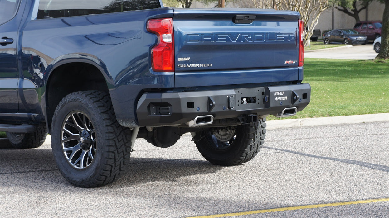 Road Armor 9161R0B Stealth Winch Rear Bumper; w/o Sensor; Texture Black; - Truck Part Superstore