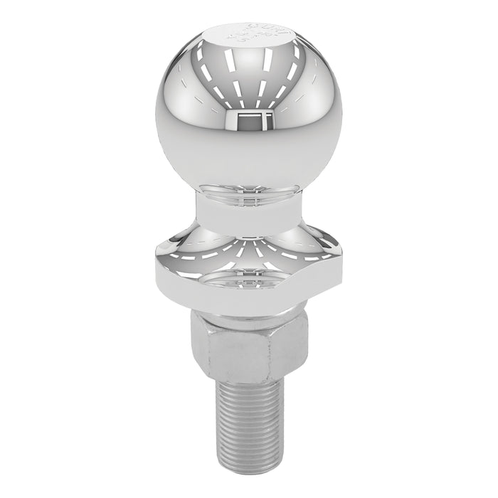 CURT 40063 1-7/8in. Trailer Ball (3/4in. x 2-1/8in. Shank; 2;000 lbs.; Chrome; Packaged) - Truck Part Superstore