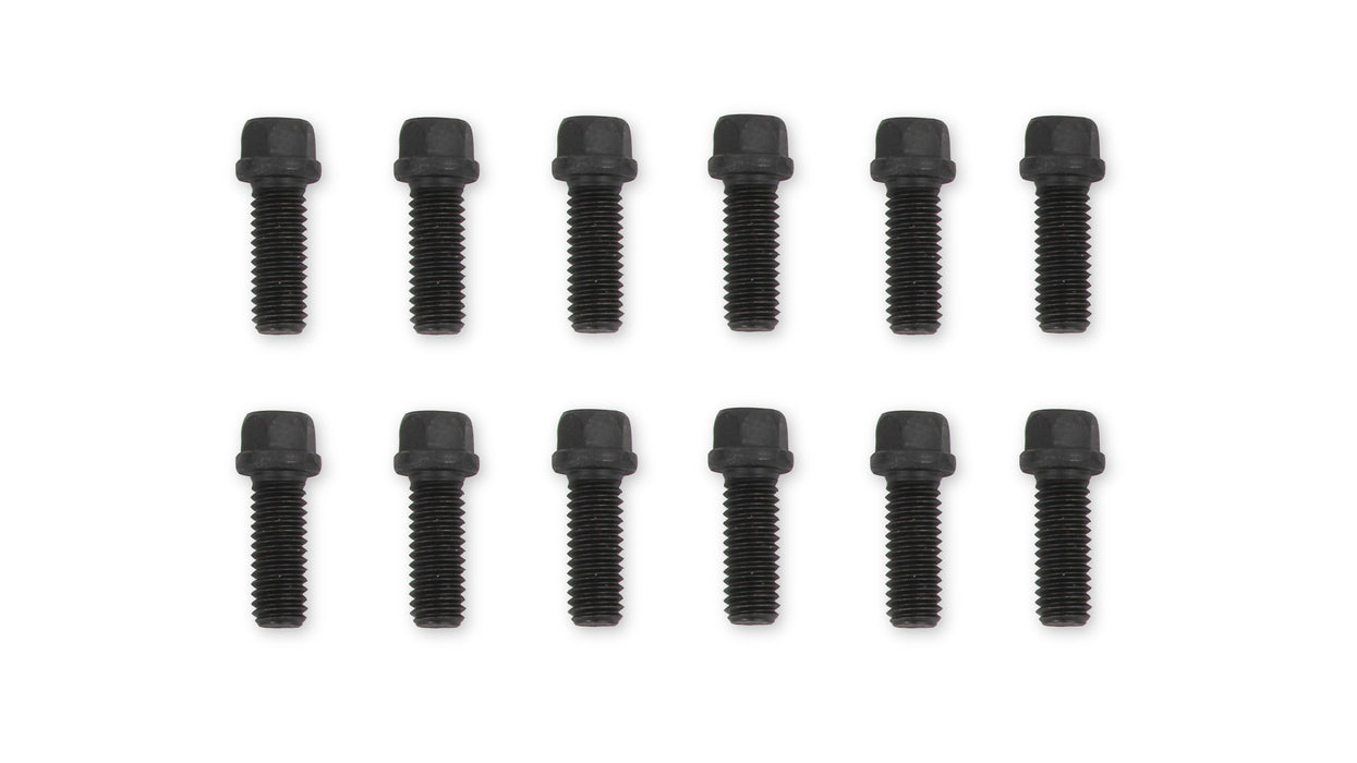 Mr Gasket 917 Header Bolt Set; Hex Head; 3/8 in.-16 x 1 in.; 12 pc.; - Truck Part Superstore