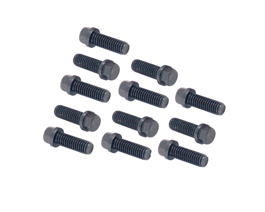 Mr Gasket 917 Header Bolt Set; Hex Head; 3/8 in.-16 x 1 in.; 12 pc.; - Truck Part Superstore
