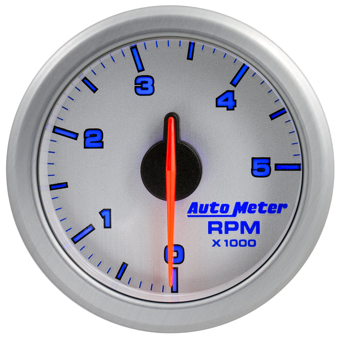 AutoMeter 9198-UL 2-1/16in. TACH; 0-5;000 RPM; AIRDRIVE; SILVER - Truck Part Superstore