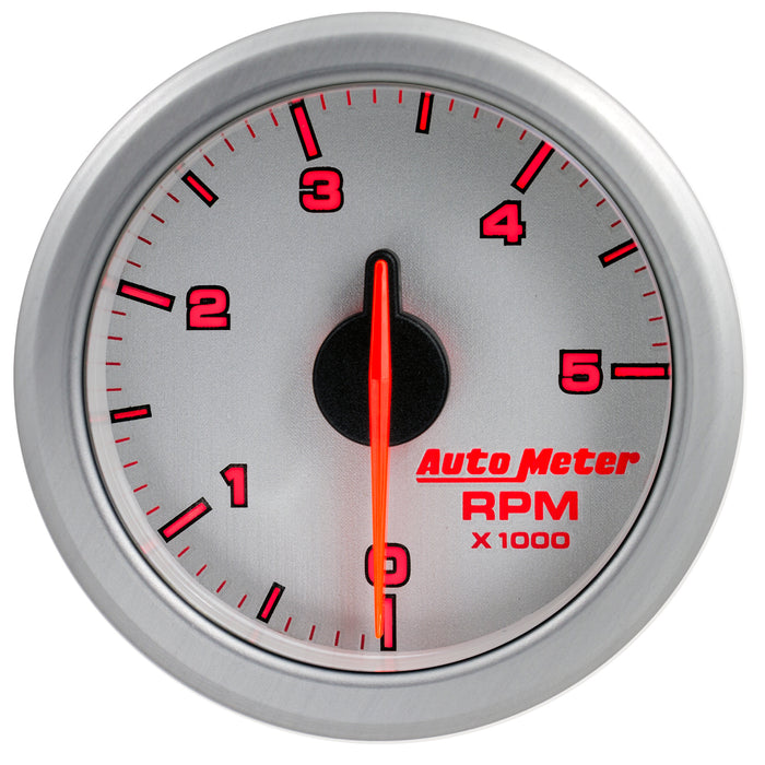 AutoMeter 9198-UL 2-1/16in. TACH; 0-5;000 RPM; AIRDRIVE; SILVER - Truck Part Superstore
