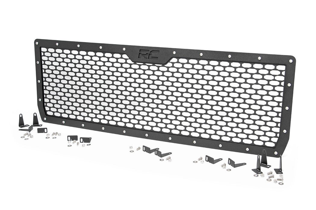 Rough Country 70188 Sierra Mesh Grille 14-15 1500 Sierra Black Powdercoat Stainless Steel Hardware Rough Country - Truck Part Superstore