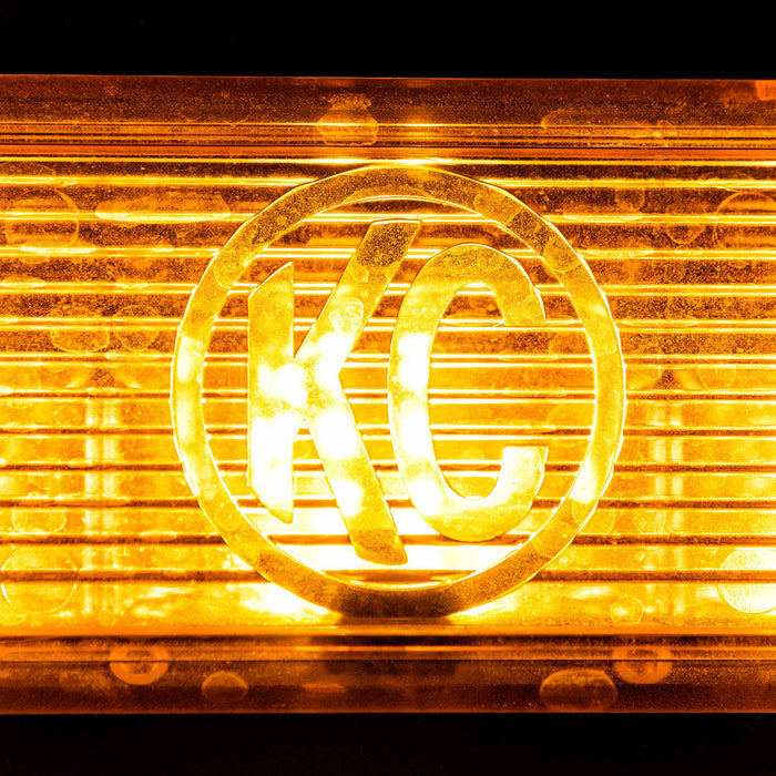 KC HiLiTES 92003 KC Cover KC M-RACK Side Flood Light Amber 4PK - Truck Part Superstore
