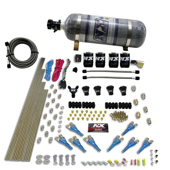 Nitrous Express 92006-12 PRO-SHK/GAS (200;300;400;500;600HP) 4 SOLENOIDS WITH COMPOSITE BOTTLE - Truck Part Superstore