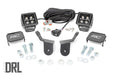 Rough Country 92011 Honda Dual LED Cube Kit 2.0 Inch Black Series w/ White DRL 16-20 Pioneer Rough Country - Truck Part Superstore