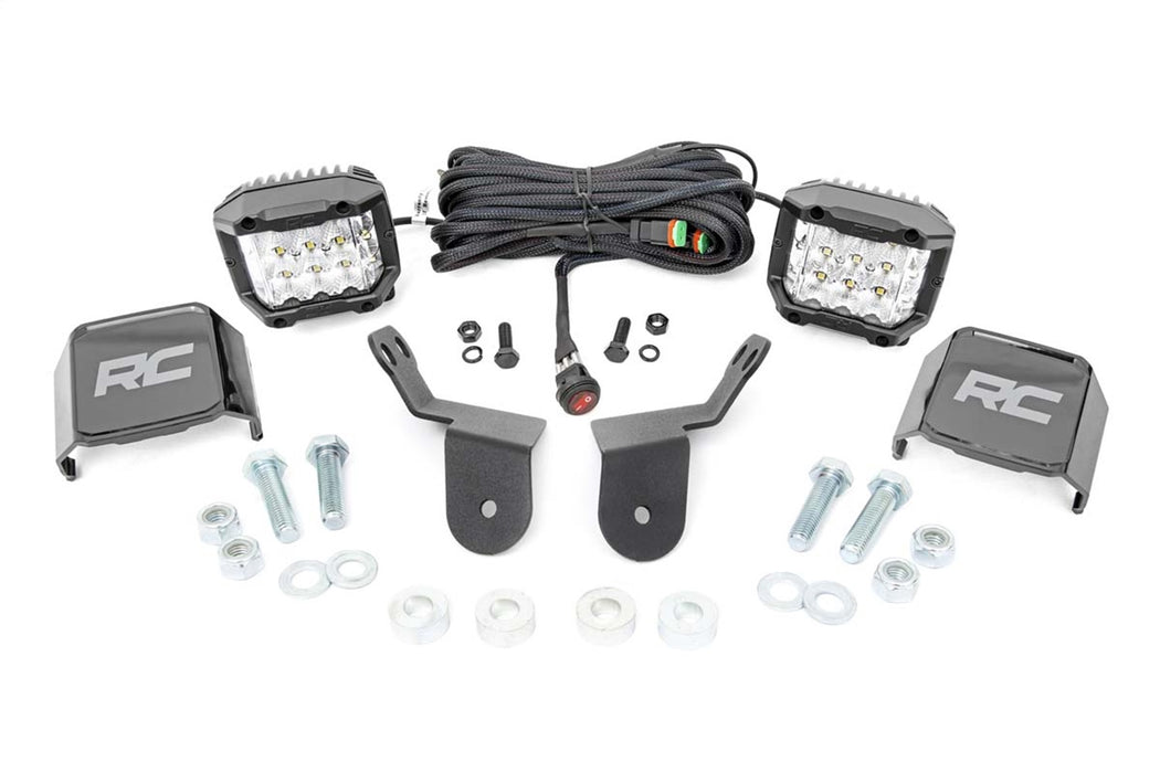 Rough Country 92012 Honda Dual LED Cube Kit 3.0 Inch Osram Wide-Angle Series 16-20 Pioneer Rough Country - Truck Part Superstore