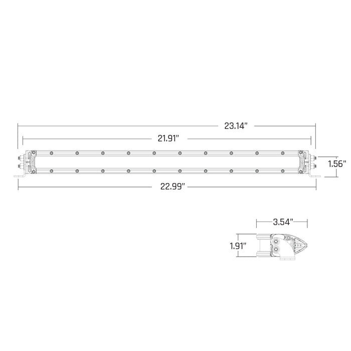 Rigid Industries 920414 SR-Series 20 Inch Dual Function SAE Auxilary High Beam Driving Lights with Amber Backlight RIGID Industries - Truck Part Superstore
