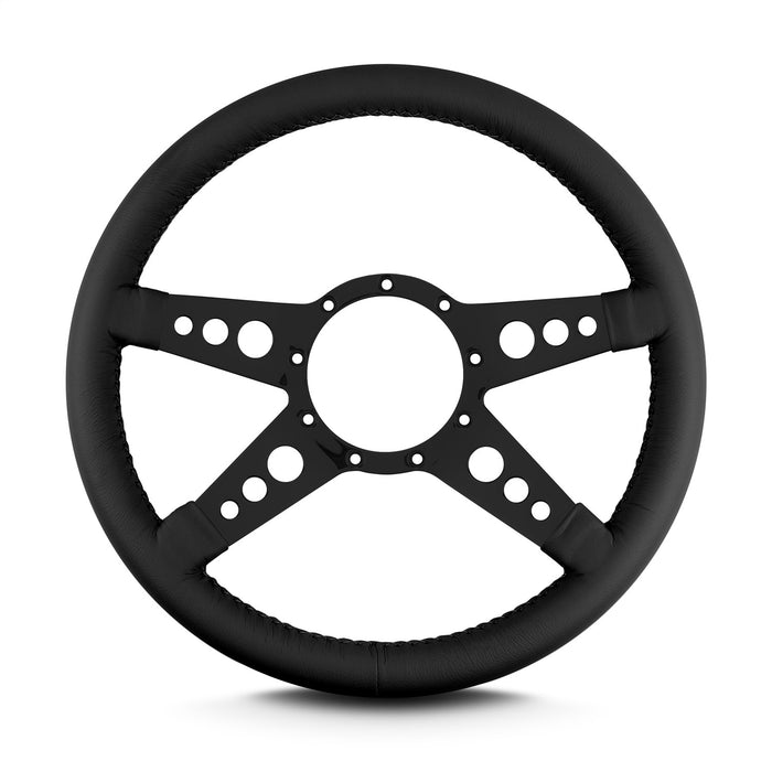 Lokar 92101 Lecarra Mark 9 GT Steering Wheel; Black; Black Spokes; 14 in. Standard Grip; - Truck Part Superstore