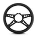 Lokar 92101 Lecarra Mark 9 GT Steering Wheel; Black; Black Spokes; 14 in. Standard Grip; - Truck Part Superstore