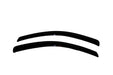 Auto Ventshade (AVS) 92105 Ventvisor® Deflector 2 pc.; Front; Smoke; Outside Mount; - Truck Part Superstore