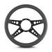 Lokar 92106 Lecarra Mark 9 GT Steering Wheel; Dark Grey; Black Spokes; 14 in. Standard Grip; - Truck Part Superstore