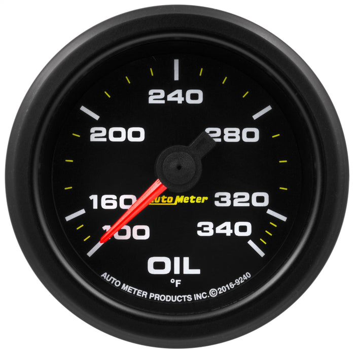 AutoMeter 9240 GAUGE; OIL TEMP; 2 1/16in.; 340deg.F; STEPPER MOTOR W/PEAK/WRN; EXTREME ENVIRONM - Truck Part Superstore