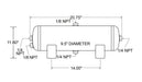 Firestone Ride-Rite 9246 Air Tank - Truck Part Superstore
