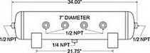 Firestone Ride-Rite 9248 Air Tank - Truck Part Superstore