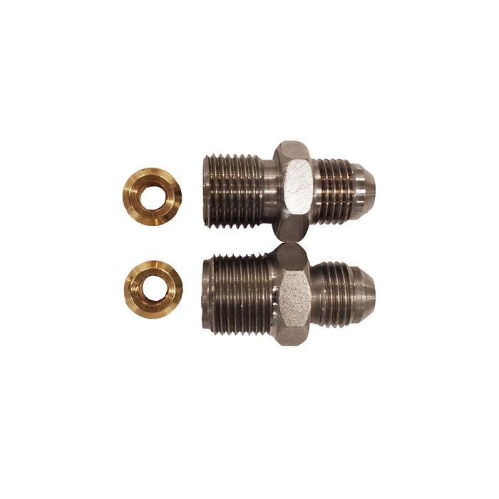 Borgeson 925128 GM Steering box adapters. Adapts O-ring or flare power steering boxes to a-6AN. - Truck Part Superstore