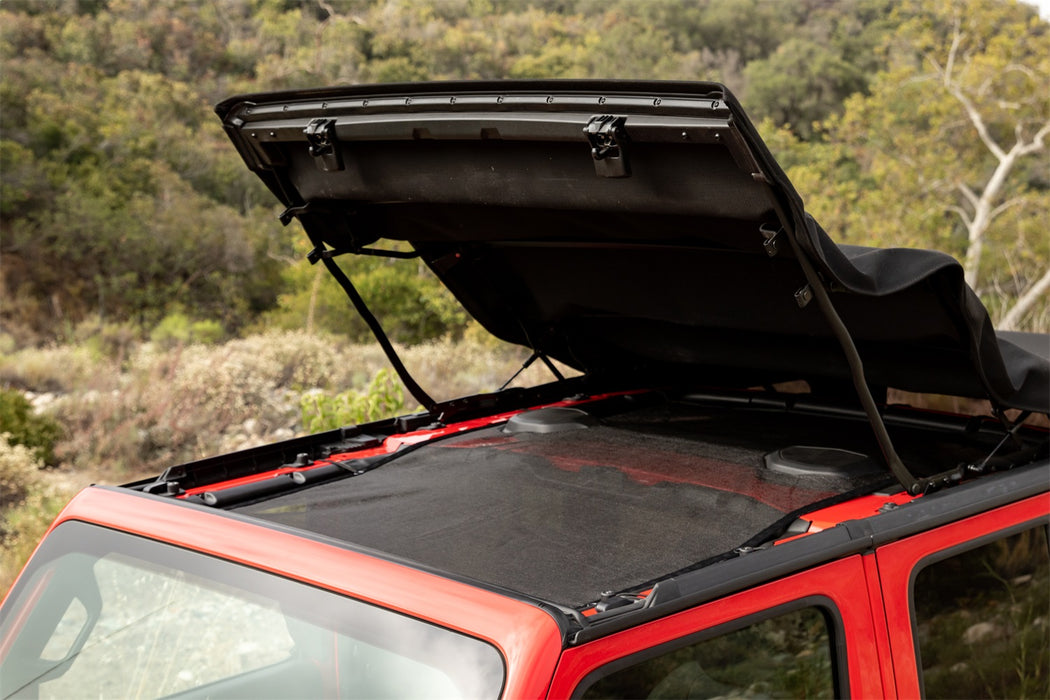 Rampage 92525 Combo Brief/Topper; Shade Top; Black; Mesh; Extended; - Truck Part Superstore