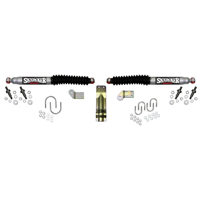 Skyjacker 9254 Steering Stabilizer Dual Kit Silver w/Black Boots 05-18 Ford F-350/F-250 Super Duty Skyjacker - Truck Part Superstore