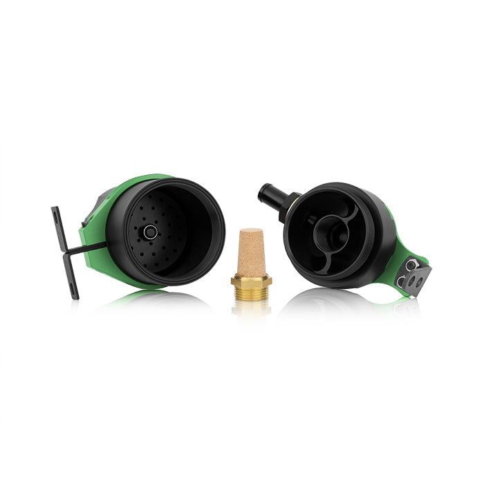 Mishimoto MMBCC-UNI-GN Mishimoto Baffled Oil Catch Can, Green - Truck Part Superstore