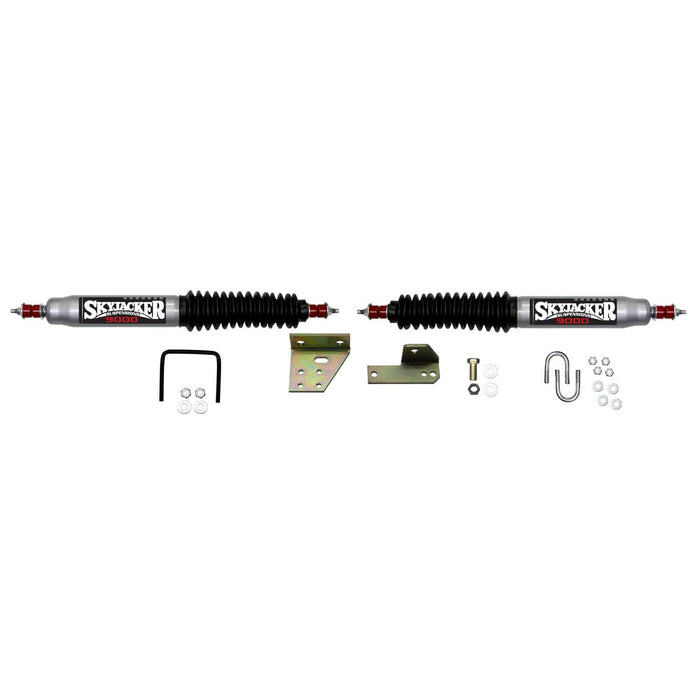 Skyjacker 9275 Steering Stabilizer Dual Kit Silver w/Black Boots 79-83 Toyota Pickup Skyjacker - Truck Part Superstore