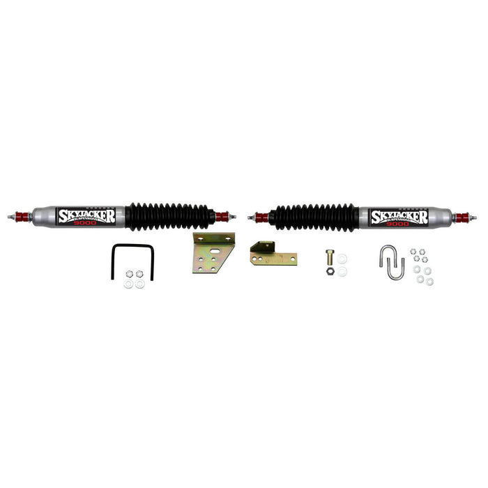 Skyjacker 9276 Steering Stabilizer Dual Kit Silver w/Black Boots 84-85 Toyota 4Runner 84-85 Toyota Pickup Skyjacker - Truck Part Superstore