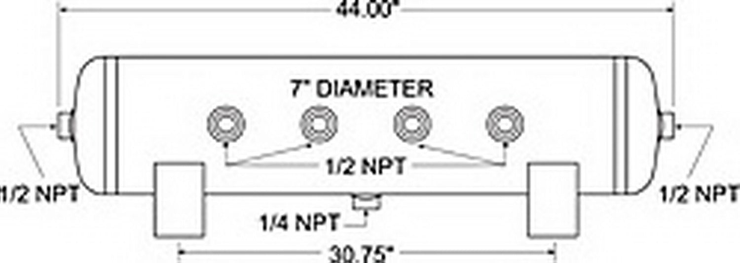 Firestone Ride-Rite 9277 Air Tank - Truck Part Superstore