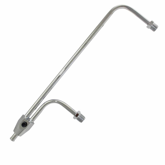 SpeedFx 9279 Holley 3310 Carburetor Dual Feed With Single Carburetor 8-21/32 In Length Chrome - Truck Part Superstore