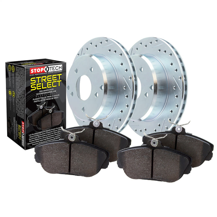 StopTech 928.45008 StopTech Select Sport Axle Pack; Drilled and Slotted; Front Brake kit - Truck Part Superstore