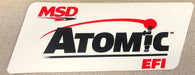 MSD 9292 Advertising Decal; Contingency; Atomic EFI; 9 in. x 3.5 in.; - Truck Part Superstore