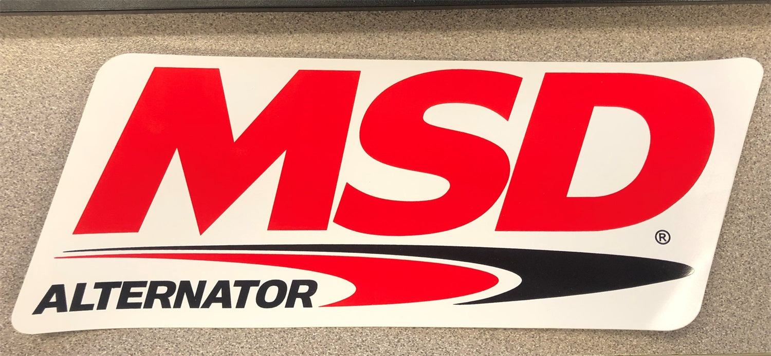 MSD 9293 Advertising Decal; Contingency; MSD DF Alt; 9 in. x 3 in.; - Truck Part Superstore