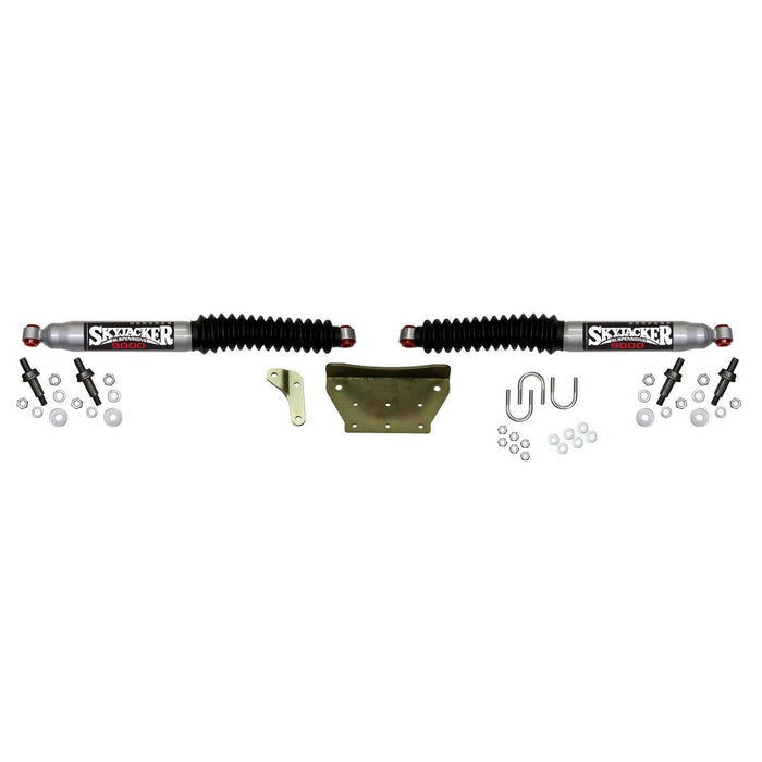 Skyjacker 9299 Steering Stabilizer Dual Kit Silver w/Black Boots 99 Ford F-250 99-04 Ford F-250 Super Duty 99-04 Ford F-350 Super Duty 00-05 Ford Excursion Skyjacker - Truck Part Superstore
