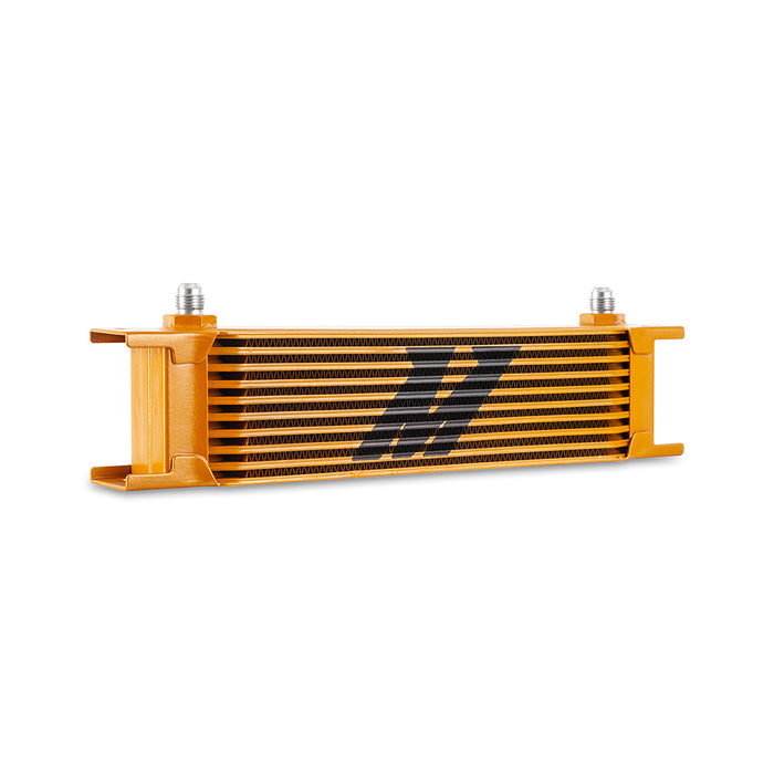 Mishimoto MMOC-10-6GD Universal 10-Row Oil Cooler, -6AN, Gold - Truck Part Superstore