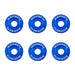 Mishimoto MMFW-LG-6BL Mishimoto M6 X 1.0 Fender Washer and Bolt Kit, 20mm OD, 6 pcs, Blue - Truck Part Superstore