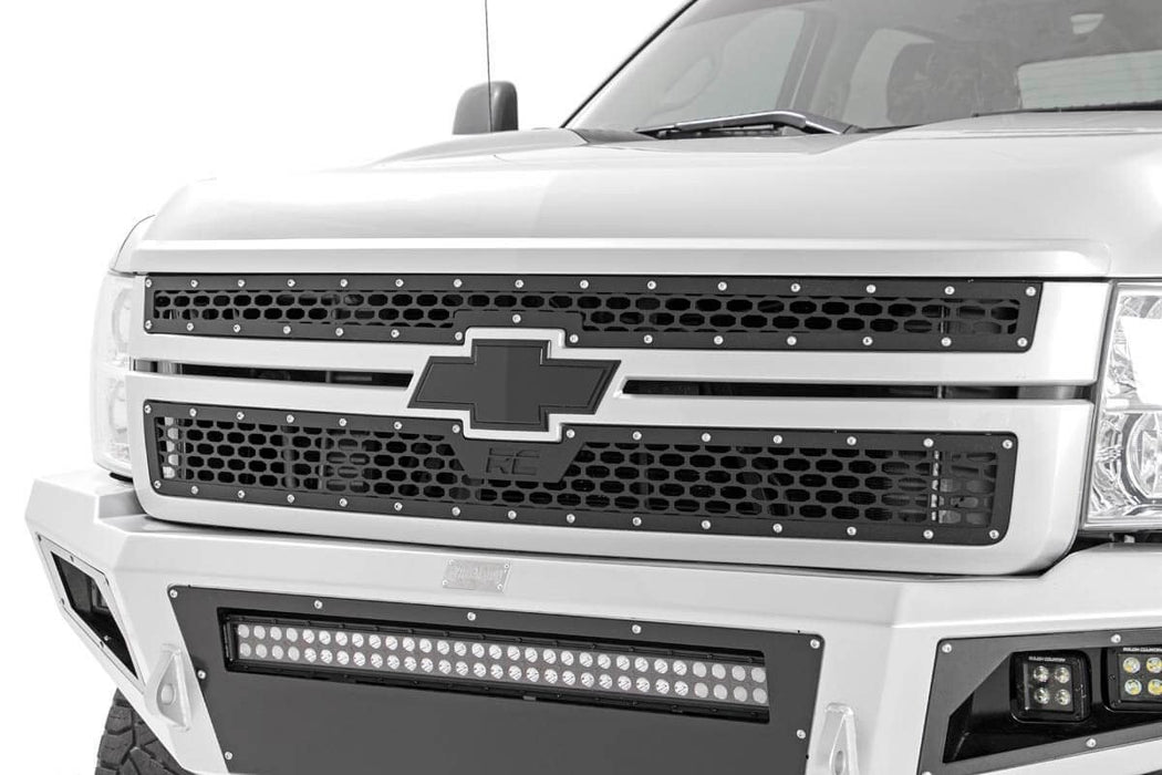 Rough Country 70153 Mesh Grille 11-14 Silverado HD Rough Country - Truck Part Superstore