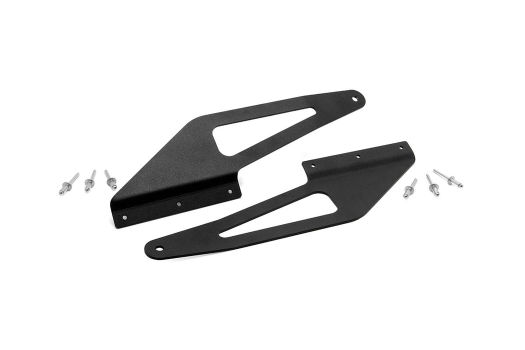 Rough Country 70567 Jeep 50 Inch Curved LED Light Bar Upper Windshield Mounts 93-98 ZJ Grand Cherokee Rough Country - Truck Part Superstore