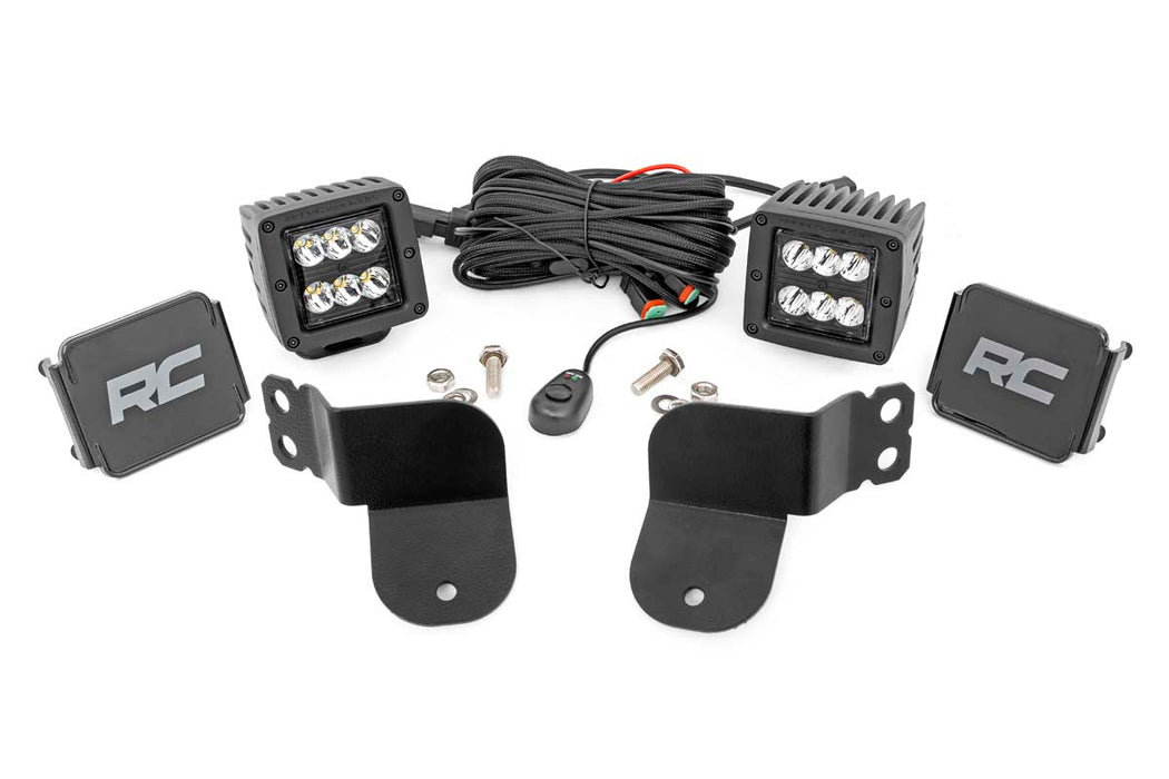 Rough Country 93022 Polaris Dual LED Cube Kit Black Series 16-20 General Rough Country - Truck Part Superstore