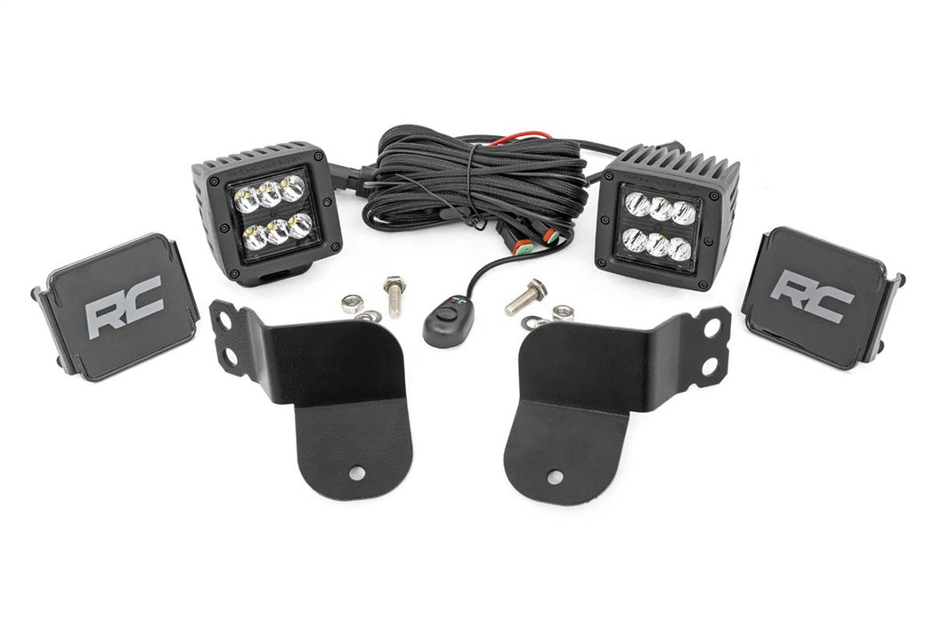 Rough Country 93022 Polaris Dual LED Cube Kit Black Series 16-20 General Rough Country - Truck Part Superstore