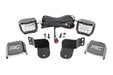 Rough Country 93023 Polaris Dual LED Cube Kit Black Series w/3 Inch OsRAM Wide Angle LED 16-20 General Rough Country - Truck Part Superstore