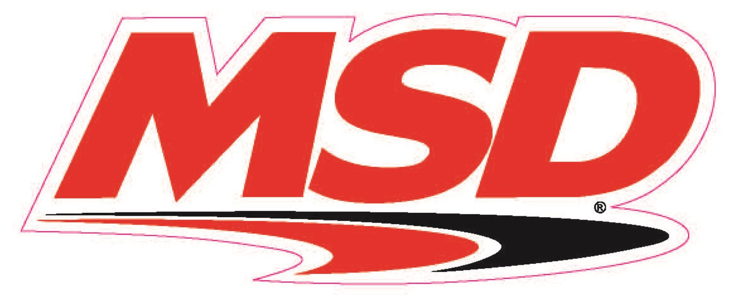 MSD 9306 Advertising Decal; Ignition; 2.25 in. x 5.5 in.; - Truck Part Superstore