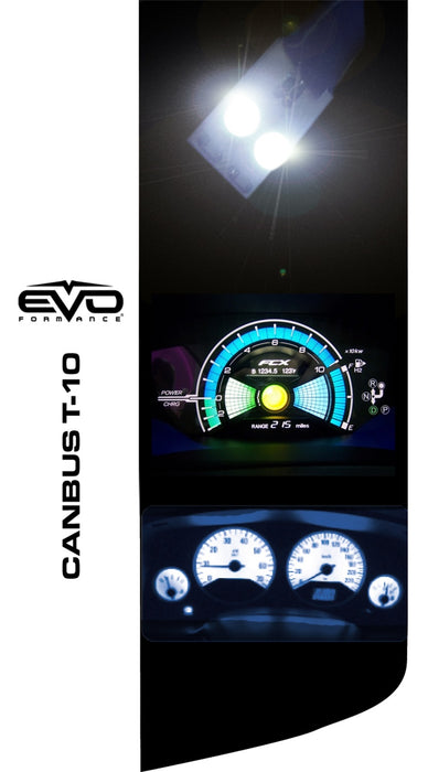 Cipa USA 93140 EVO Formance T-10 LED Bulbs; w/Canbus; White; - Truck Part Superstore