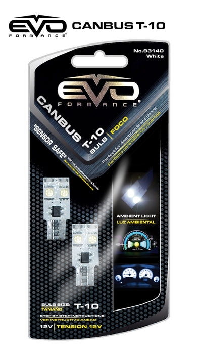 Cipa USA 93140 EVO Formance T-10 LED Bulbs; w/Canbus; White; - Truck Part Superstore