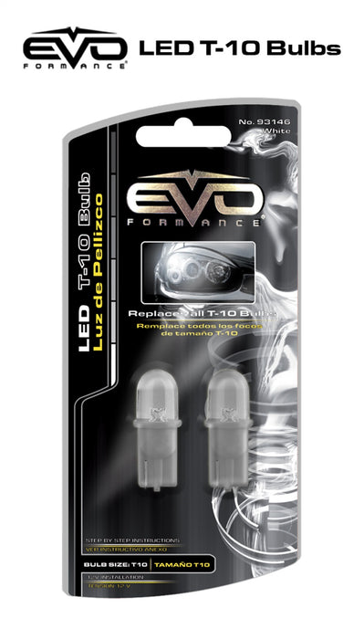 Cipa USA 93146 EVO Formance T-10 LED Bulbs; White; - Truck Part Superstore