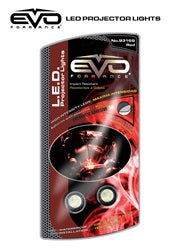 Cipa USA 93169 EVO Formance LED Projectors; Red; - Truck Part Superstore