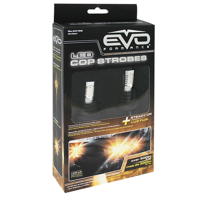 Cipa USA 93188 LED Cop Strobes; Pack Of 2; Amber; - Truck Part Superstore