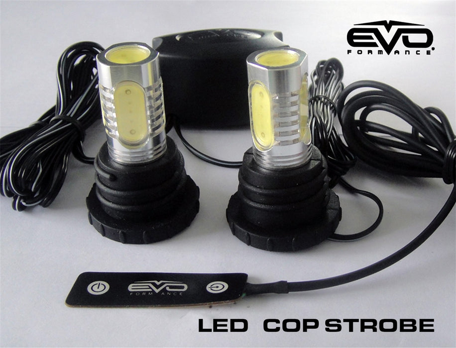 Cipa USA 93191 EVO Formance LED Cop Headlight Strobe; Blue; - Truck Part Superstore